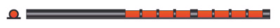 Мушка оптоволоконная модели Shoting Bead EasyHit (2.5 mm x 102 mm - Red).